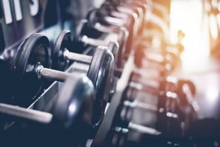 Black-Steel-Dumbbell-Set
